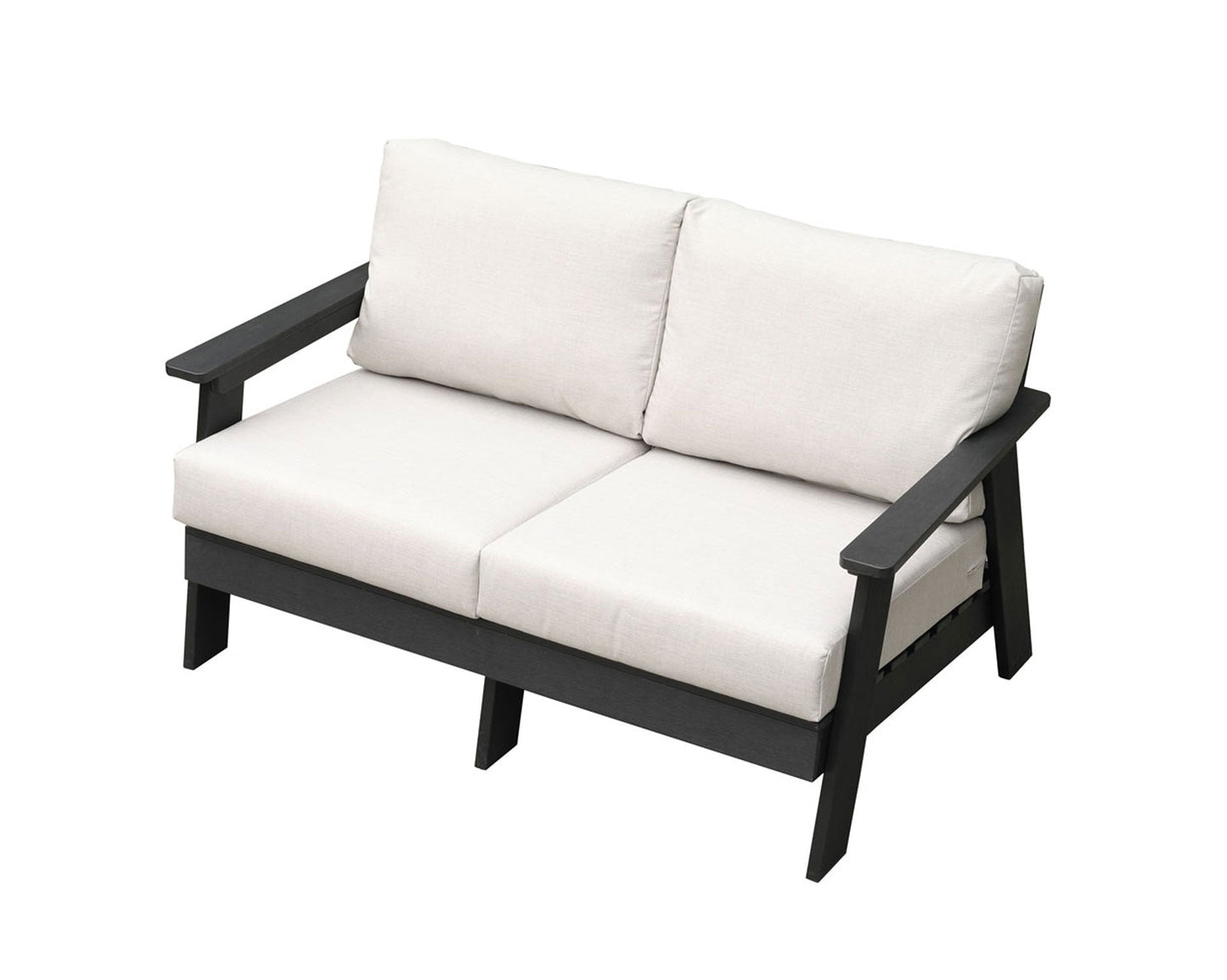 Hazelnut Polymer Loveseat with Sunbrella® Cushions - AURABAGS SHOP
