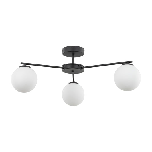 ELTON Black Scandinavian Ceiling Lamp 3 - AURABAGS SHOP