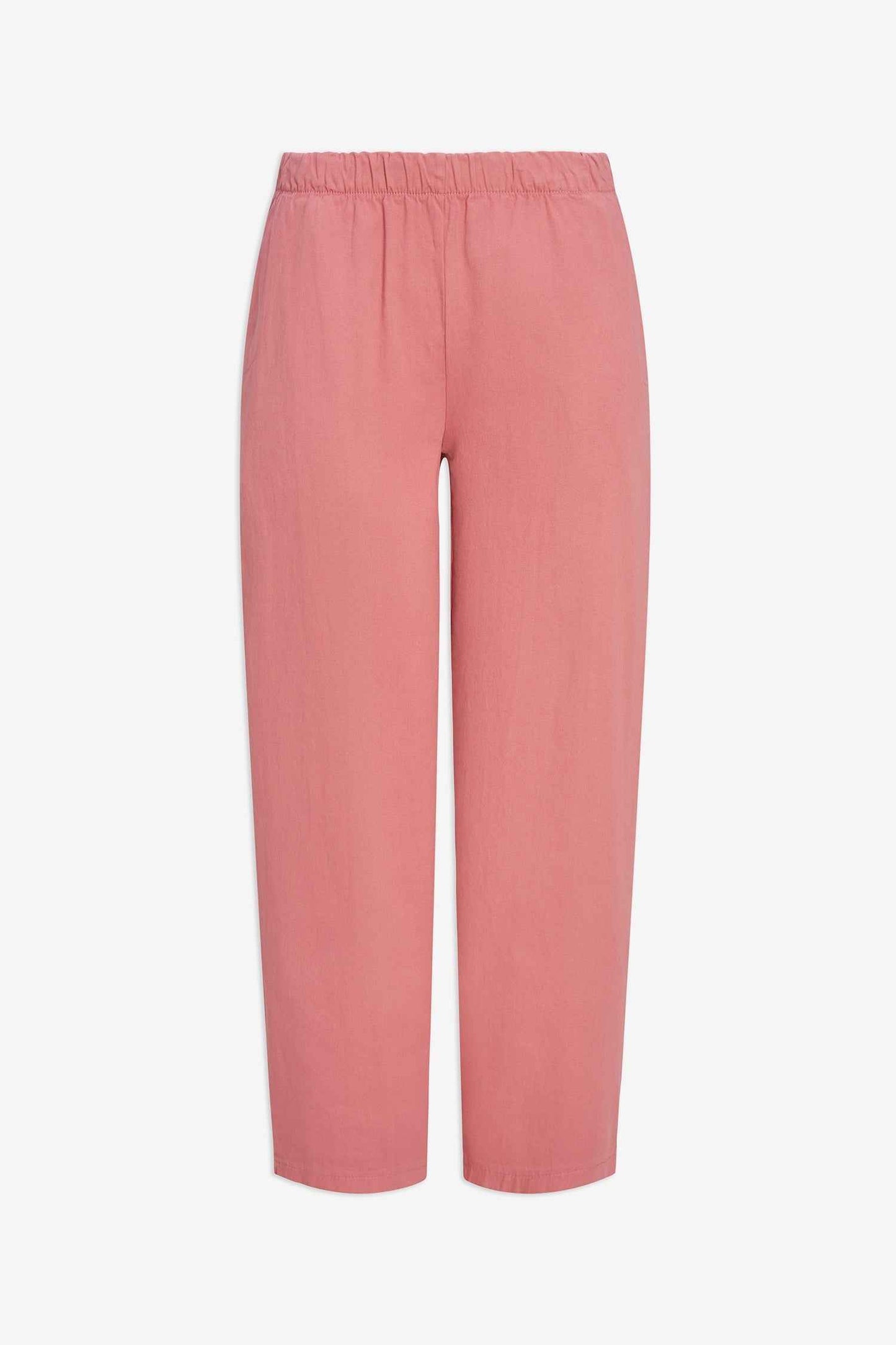 Women's Woven Pull-On Barrel-Leg Pant with Side Seam Pockets