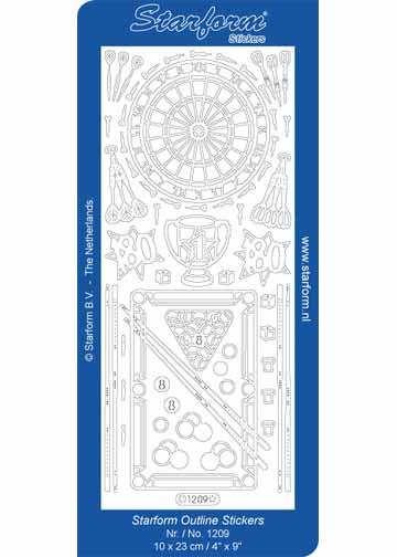 Deco Stickers - Darts & Pool