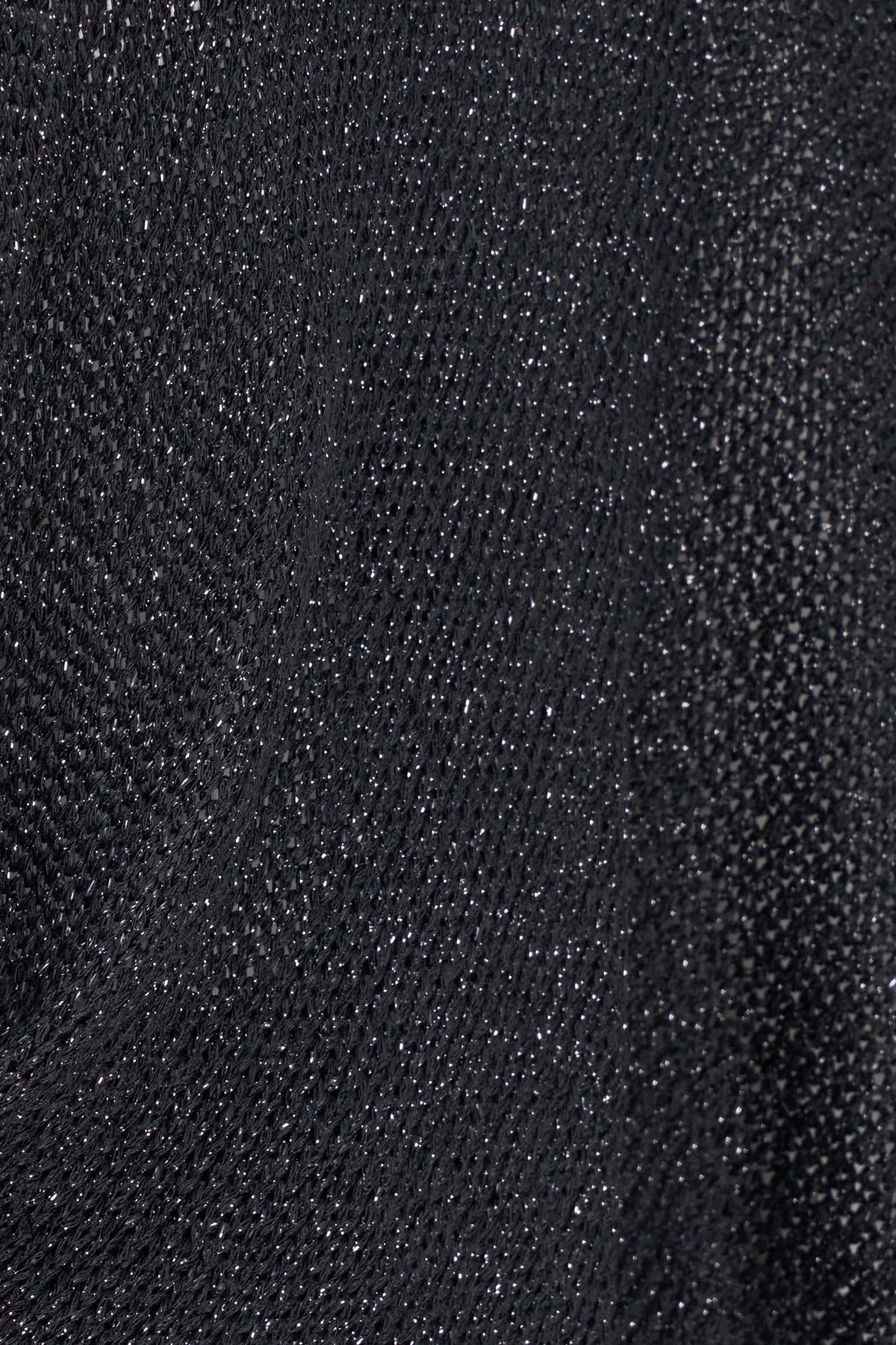 Women's Lurex Open Knit Cardigan, 3/4 Sleeves & Self-Tie Front