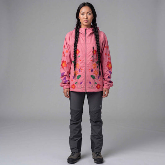 OLDTRIBES™ Pink Spring Blossom Windbreaker