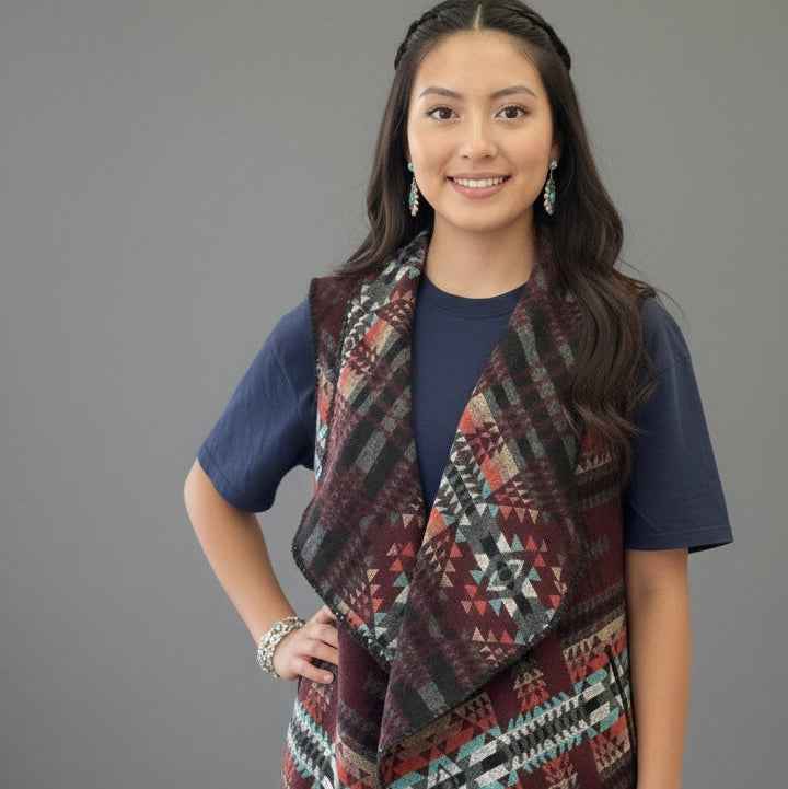 Vest Shawl Ruana Cardigan Sweater