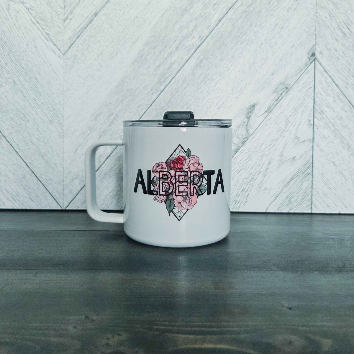 Alberta Diamond Stainless Steel 17oz Coffee Mug