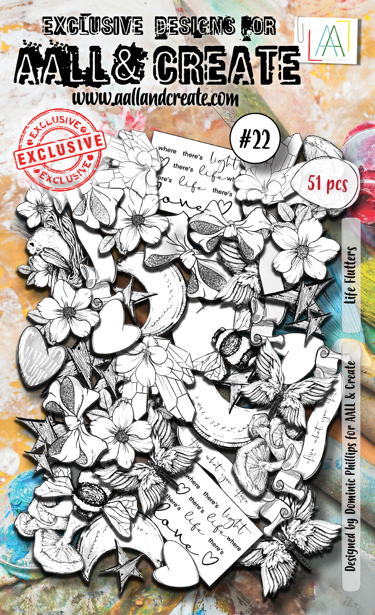 AALL and Create Ephemera Die-Cuts - 22 - Life Flutters