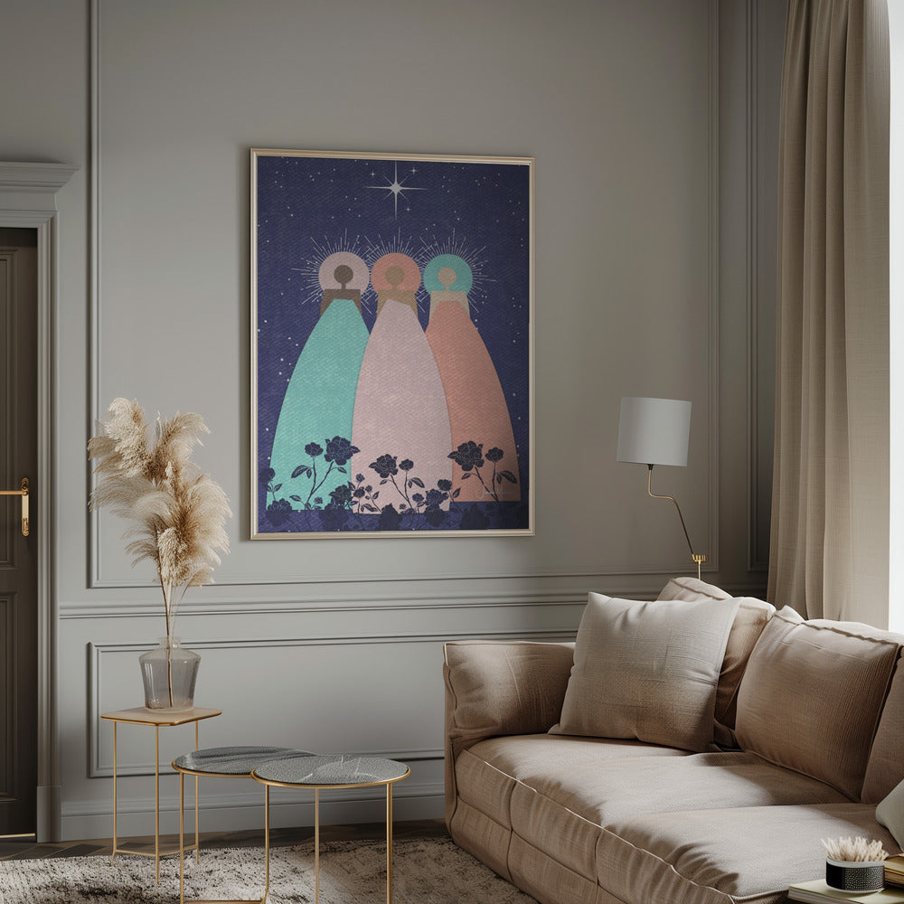 Wall art Three Spirit Guides Canvas Print