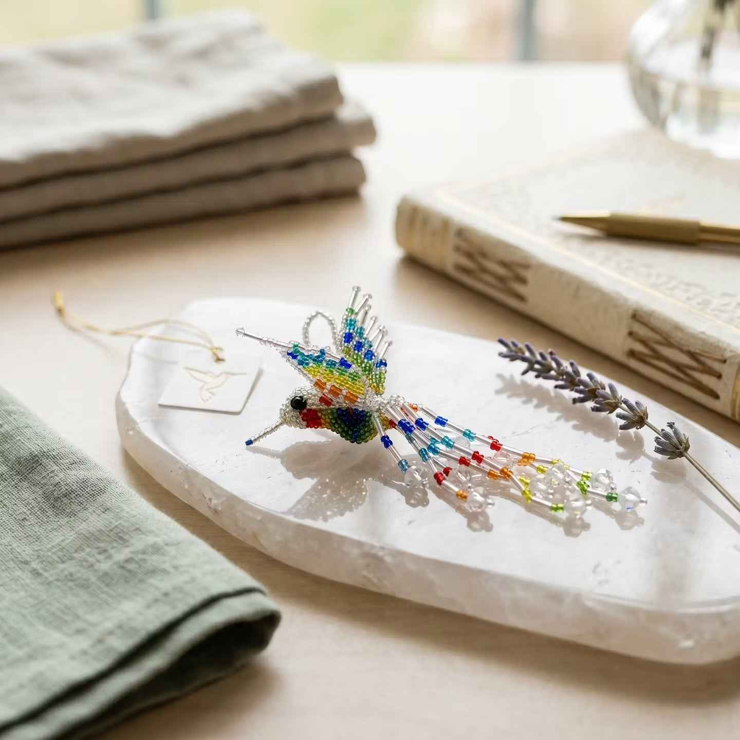 Silver Beaded Humming Bird