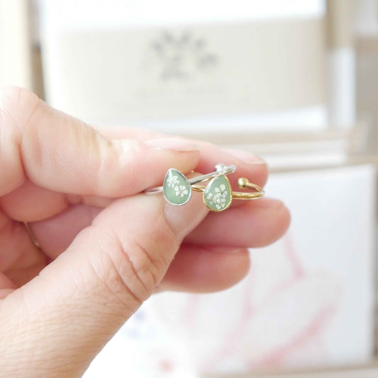 Bague automne - mini goutte (ajustable)