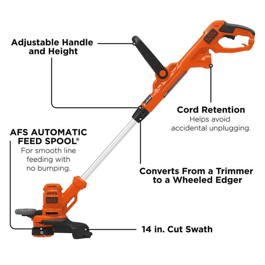 BLACK+DECKER String Trimmer & Edger with Auto Feed, Lightweight Corded Electric, 6.5-Amp, 14-Inch (BESTA510-CA) 🍁 All In One Marketplace Canada