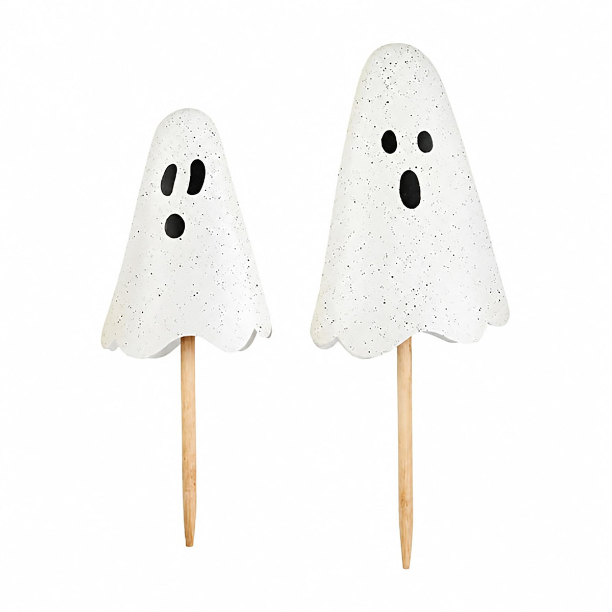 Mud Pie Halloween Metal Ghost Yard Signs, 24", 20"