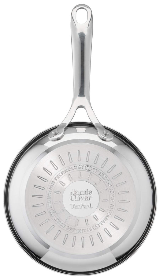 Jamie Oliver by Tefal Cooks Direct, Stainless Steel Pan Set, Frying Pans Nonstick Set 3 Pcs (20/24/28cm) (8/9/11 Inches), Induction Cookware with Even Heating 🍁 All In One Marketplace Canada