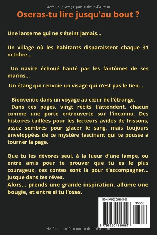 20 HISTOIRES POUR FRISSONNER A HALLOWEEN: Mini contes d'horreur pour ados