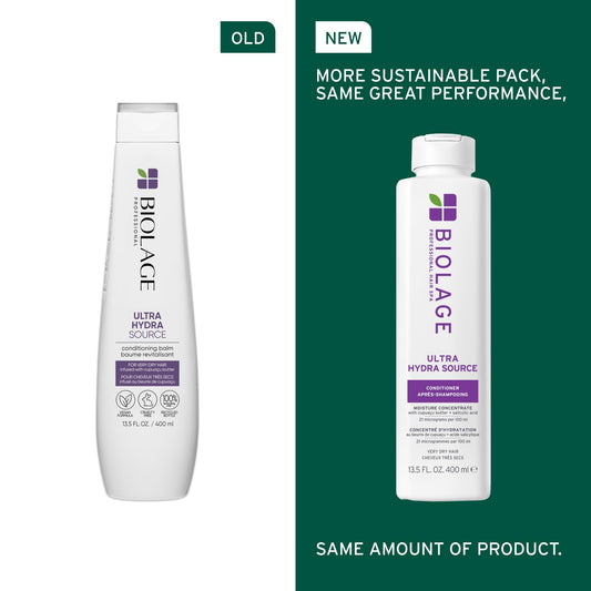 Biolage Conditioner, Ultra HydraSource Conditioning Balm, Hydrating Conditioner for Very Dry Hair, Curly Hair Conditioner, Moisturizes and Softens Hair, Sulfate Free, Silicone Free, Paraben Free, Vegan 🍁 All In One Marketplace Canada
