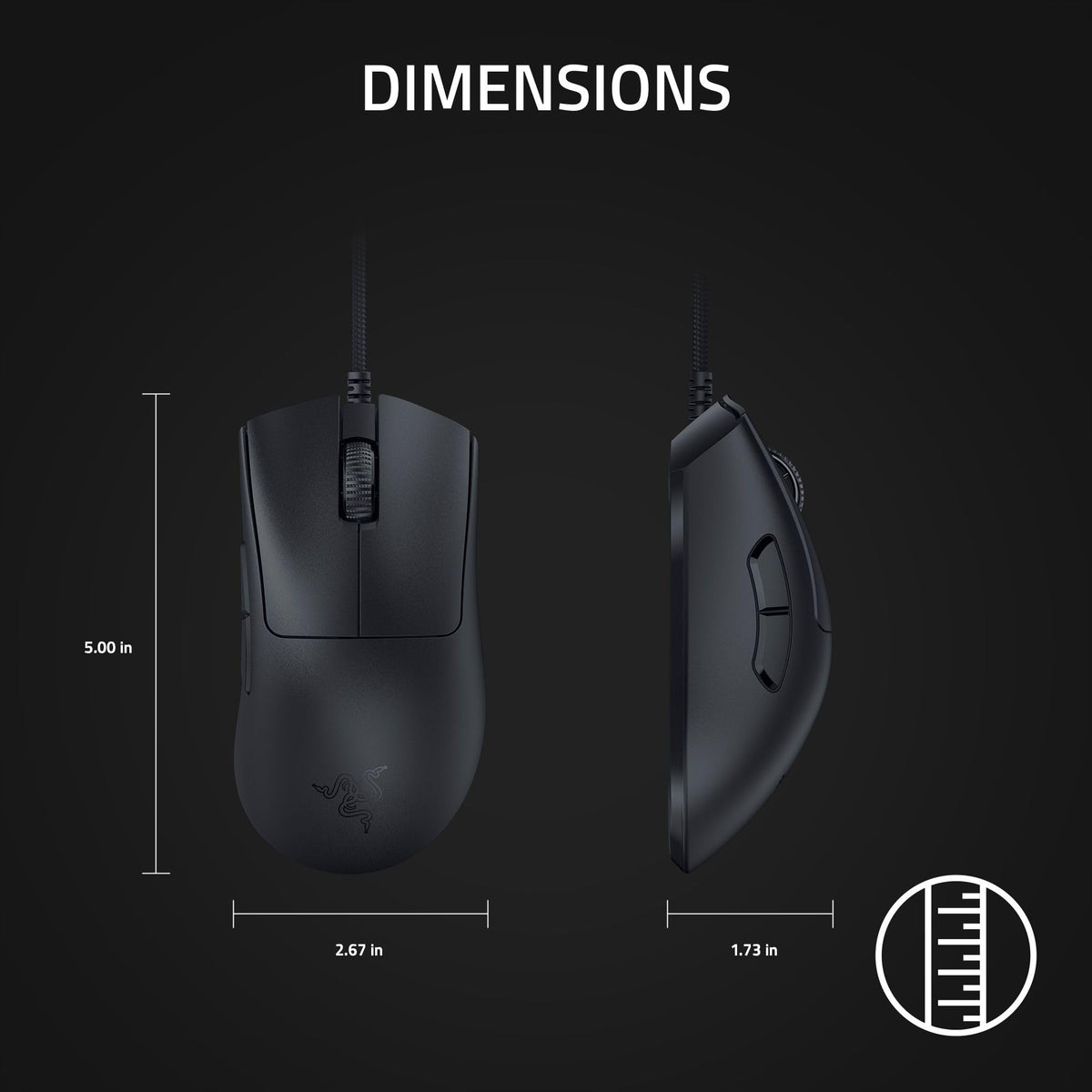 Razer DeathAdder V3 Wired Gaming Mouse, 8Khz, 59g, Black ๐ All In One Marketplace Canada
