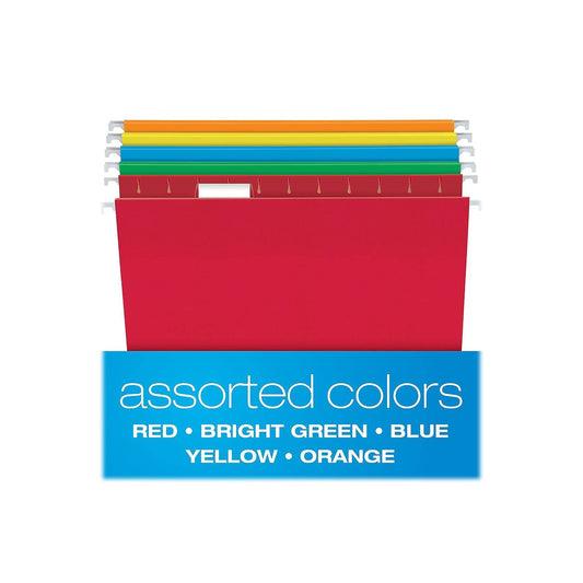 Pendaflex Recycled Hanging File Folders, Letter Size, 5 Assorted Colors, 25 Per box (81663) 🍁 All In One Marketplace Canada