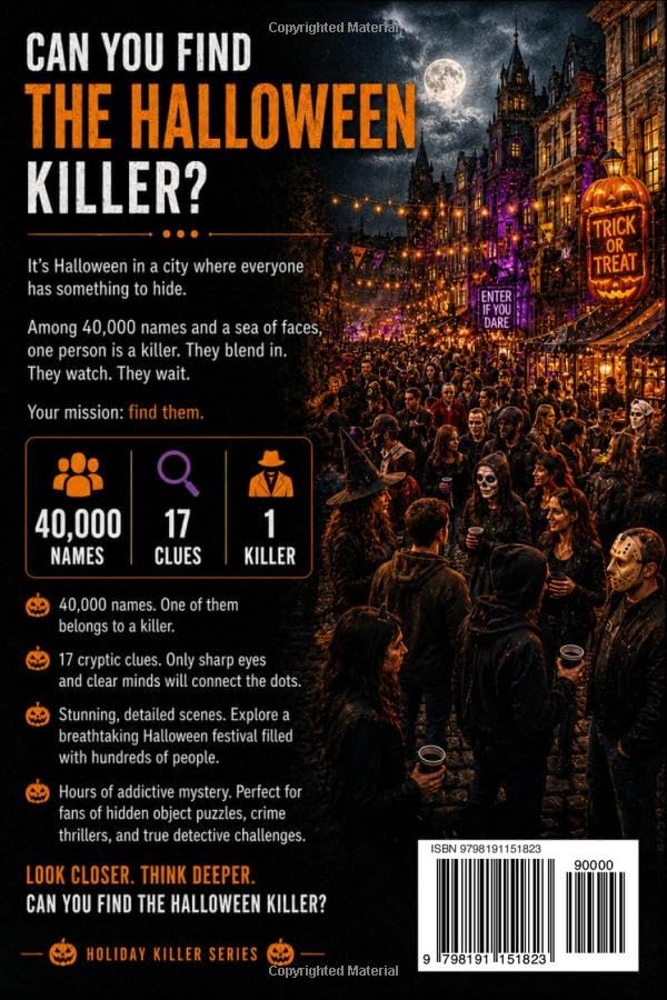 THE HALLOWEEN KILLER: The Name Elimination Puzzle Book
