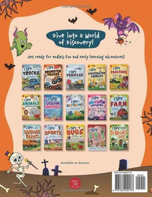 I Spy Halloween 2-in-1: Spot Friendly Monsters & Explore the Spooky Mansion! A Big Search and Find Book for Toddlers