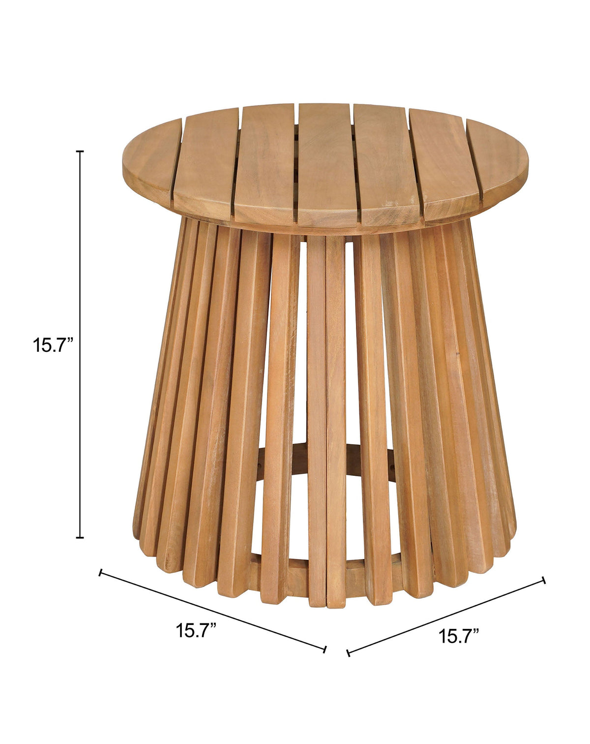 Olmo Outdoor Side Table - Natural