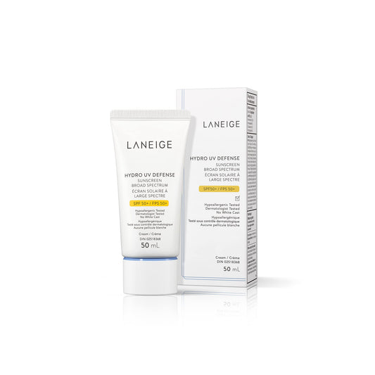 LANEIGE Hydro UV Defense Sunscreen SPF 50+: Hypoallergenic & Dermatologist-Tested Korean Broad Spectrum Sun Protection with No White Cast 🍁 All In One Marketplace Canada