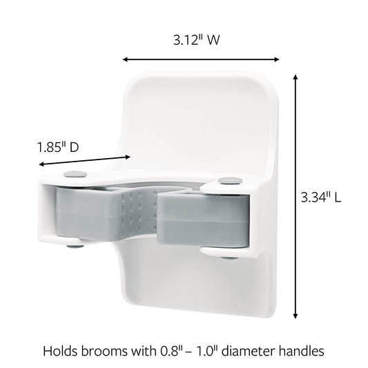 Command Broom and Mop Grippers Wall Hook, Damage Free Hanging Wall Mount Broom and Mop Holder, No Tools Household Cleaning Organizer for Living Spaces, 2 Hangers and 4 Command Strips 🍁 All In One Marketplace Canada