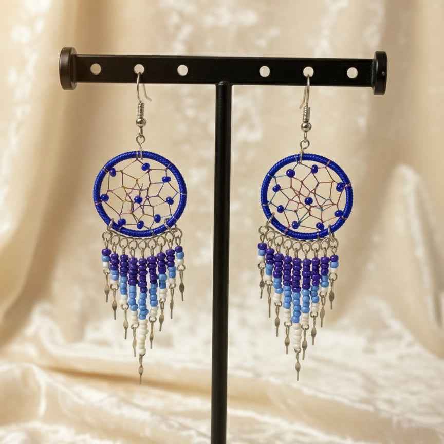 Dark blue/Dreamcatcher Dangles