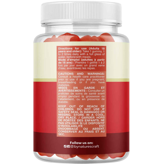 Apple Cider Vinegar Gummies with Mother - Supports Appetite Control - ACV Gummies for Detox & Cleanse - Gut Health & Bloating - Metabolism & Energy Support - ACV with Mother - B12 & B6 Vitamin - 60 Ct 🍁 All In One Marketplace Canada
