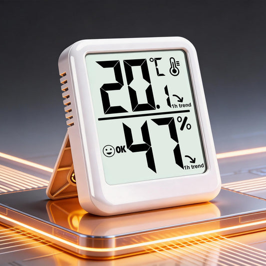 Ayawiss Room Thermometer Indoor Hygrometer with Celsius/Fahrenheit (℃/℉) Switch, Humidity Meter Gauge Digital Temperature and Humidity Sensor Monitor for Home Pets Plants - AAA Battery Included 🍁 All In One Marketplace Canada