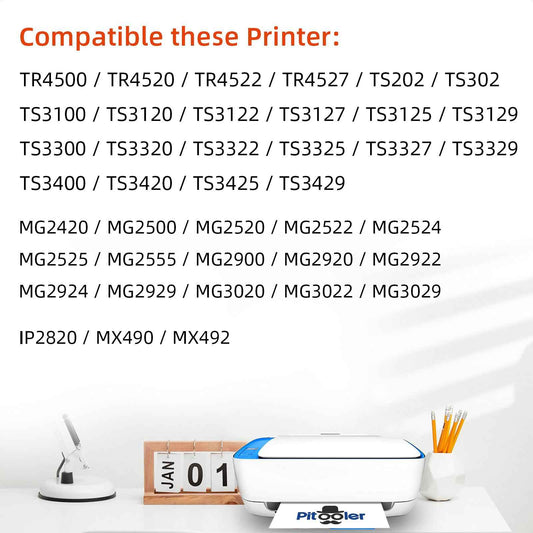 Pitooler for Canon Ink 245 246, Printer Ink for Canon PG-245XL 246XL Black Color, for Canon TS3420 Ink Cartridges, Fit for Pixma TS3400 MX492 TR4520 TS3120 TR4500 MG2920 MG2520 MG2525 Printer 🍁 All In One Marketplace Canada