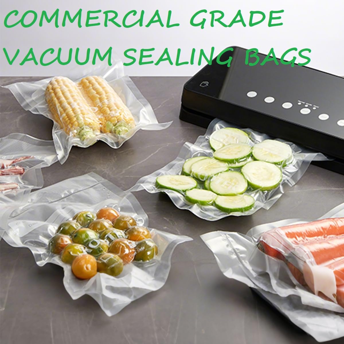 YILUFA1688 Vacuum Sealer Bags 300 Count, Pre-Cut Mixed Sizes (8"x12", 7"x10", 6"x8"), Commercial Grade Heavy Duty BPA-Free Bags, Freezer Safe, Sous Vide & Compatible with All Vacuum Sealers đ All In One Marketplace Canada