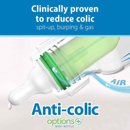 Dr. Brown's Natural Flow Anti-Colic Options+ Narrow Baby Bottle, 8 Ounce 250 ml 4 pack 🍁 All In One Marketplace Canada
