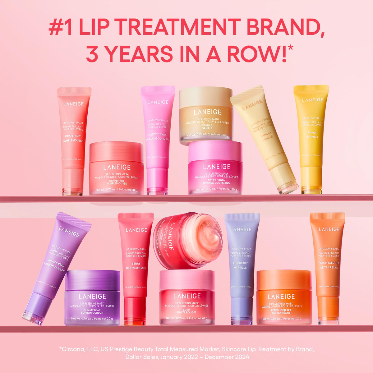LANEIGE Lip Glowy Balm, Grapefuit: Sheer Tinted Lip Moisturizer with Shea Butter, for Hydrating Shine & Soft Lips đ All In One Marketplace Canada