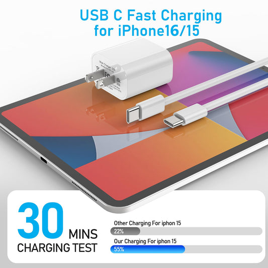 USB C Charger for iPhone 17 16 15, MFI Certified 20W Type C Charger Fast Charging Block with USB C to C Cable for iPhone 17/16/15 Pro Max/15/16 Pro/15/16 Plus/Pad Pro 12.9/11/Air and More 🍁 All In One Marketplace Canada