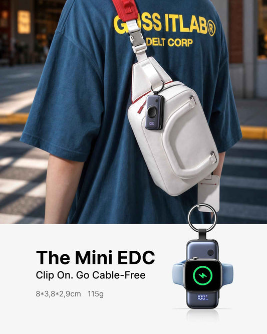 INIU Mini Portable Charger for Apple Watch, Power Bank with Built-in USB C Cable, 5000mAh 20W PD Fast Charging smart Watch Charging Dock for Apple Watch Ultra 11 10 9 8 SE, iPhone Air 17 16 15 Air 🍁 All In One Marketplace Canada
