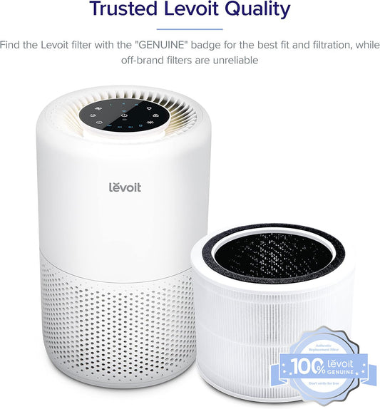Levoit Core 200S-P Air Purifier Replacement Filter, Genuine 3-in-1 Filter with High-Efficiency Activated Carbon, Removes Smoke, Odors, Allergens, Core 200S-RF, 1 Pack 🍁 All In One Marketplace Canada