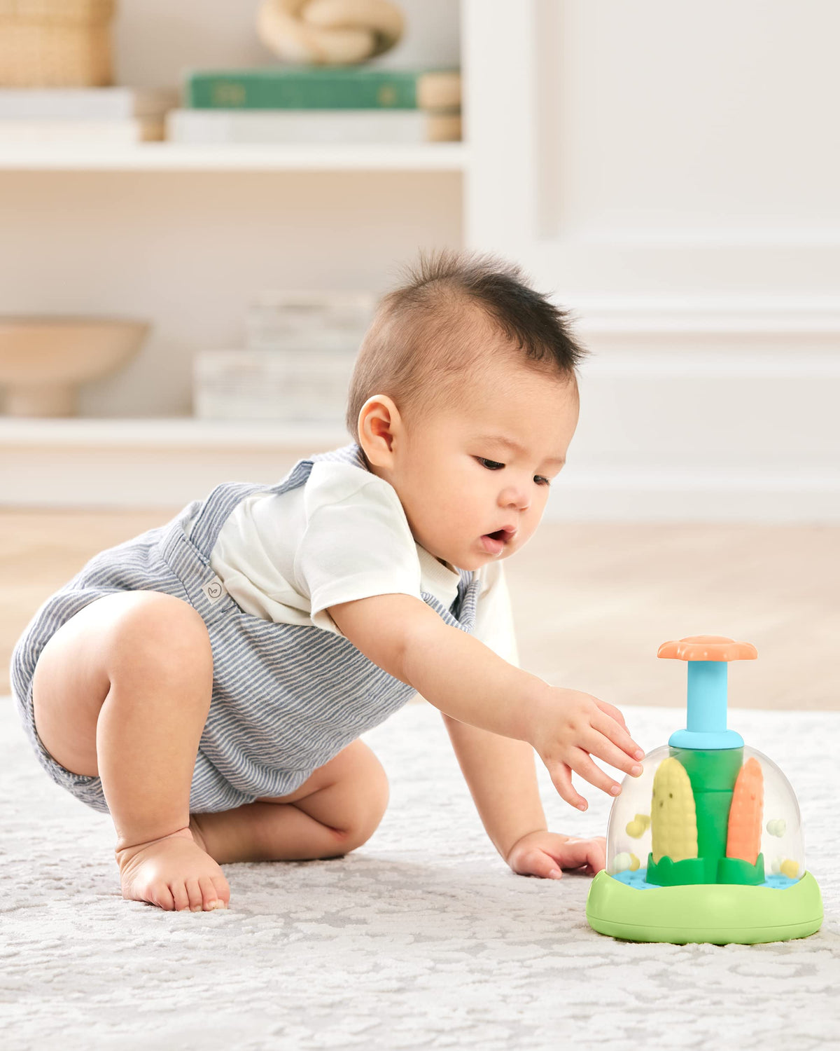 Skip Hop Press & Spin Baby Toy, Farmstand What's Poppin Corn Spinner ๐ All In One Marketplace Canada
