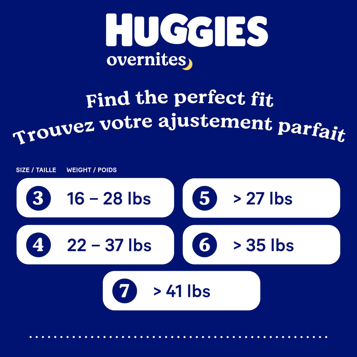 Huggies Overnites Size 6 Overnight Diapers (35+ lbs), 42 Ct 🍁 All In One Marketplace Canada