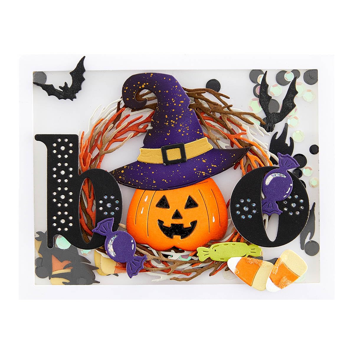 Spellbinders Halloween Wreath Add-Ons Etched Dies by Suzanne Hue, Metal