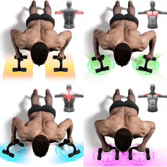 Readaeer Push Up Bars Gym Exercise Equipment Fitness 1 Pair Pushup Handles with Cushioned Foam Grip and Non-Slip Sturdy Structure Push Up Bars for Men & Women(Black) 🍁 All In One Marketplace Canada