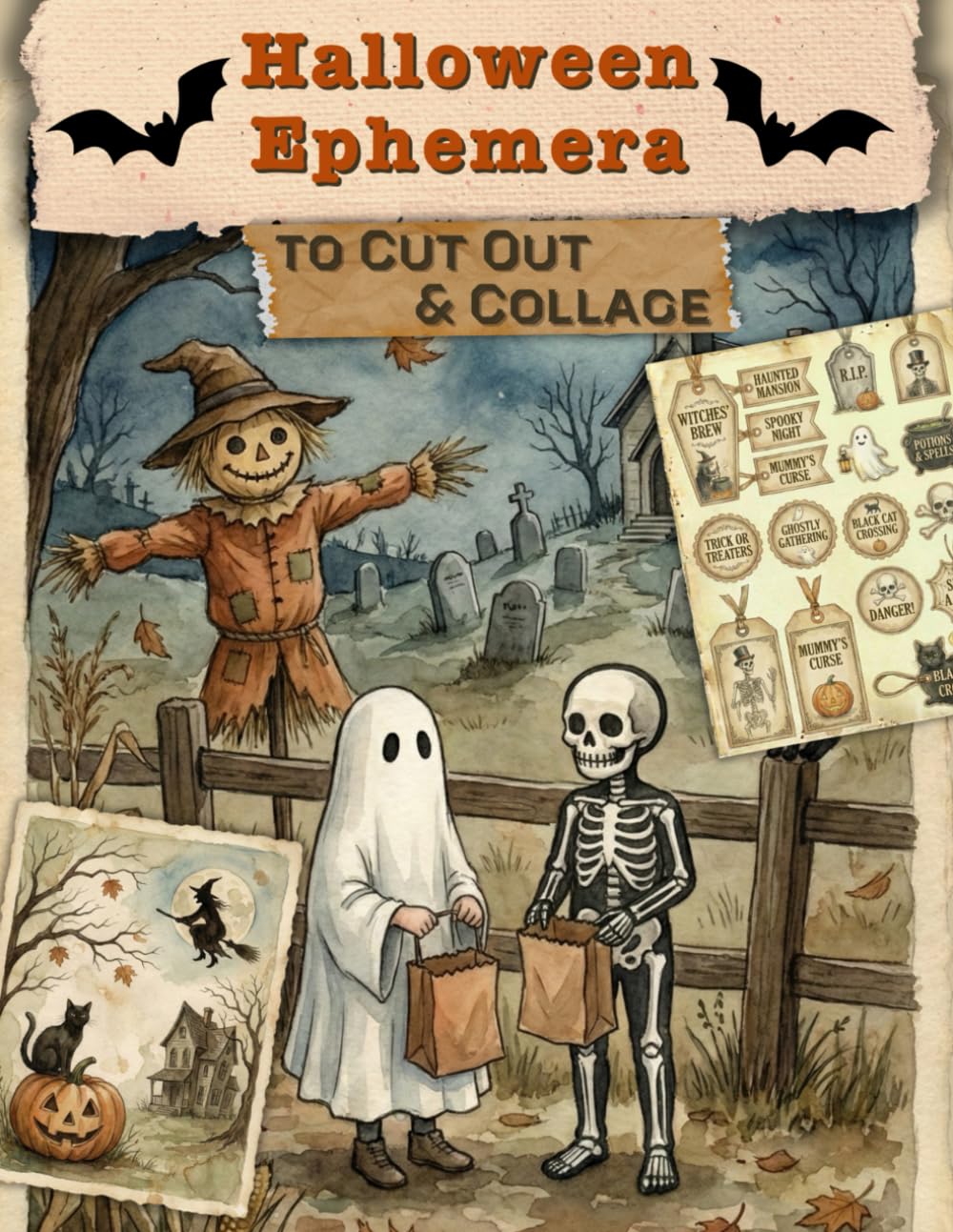 Halloween Ephemera to Cut Out and Collage: for Junk Journals, Scrapbooks & More!