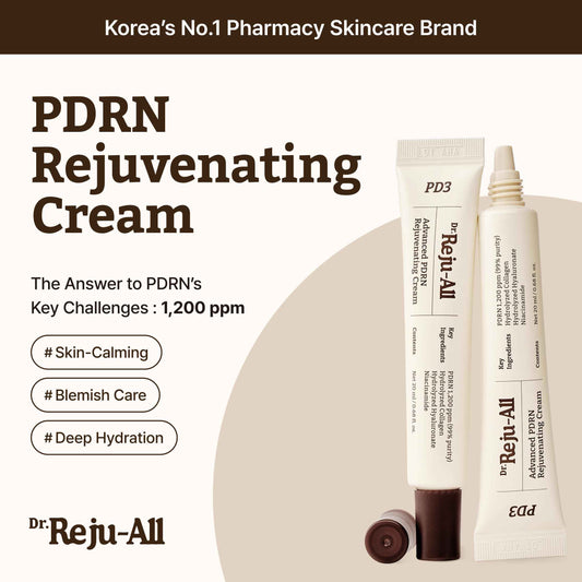 Dr. Reju-All Advanced PDRN Rejuvenating Cream – 99% Pure Salmon DNA Gel Type Face Moisturizer – Optimal 1200ppm for Glass Skin & Plumping – Korean Pharmacy Anti-Aging Skin Care Face Cream - 20ml 🍁 All In One Marketplace Canada