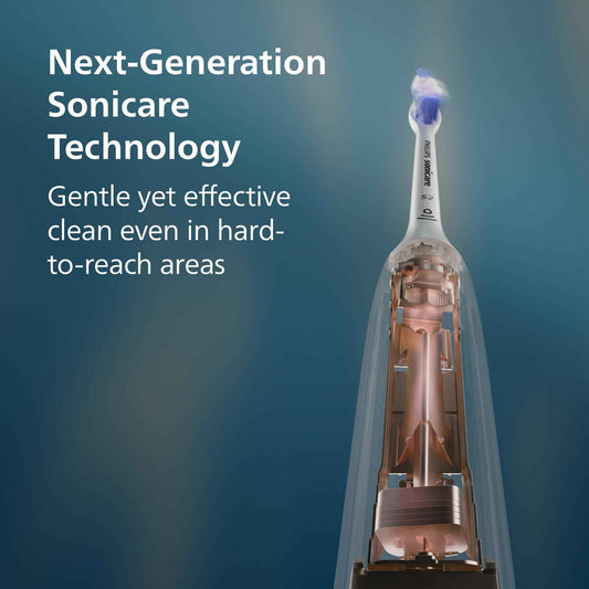 Philips Sonicare 6100 Series Electric Toothbrush - Next-Generation Sonicare Technology, Pressure Sensor, 6 Brushing Settings, SmarTimer, BrushPacer, 21-day Runtime, Travel Case, White, Model HX7400/05 🍁 All In One Marketplace Canada