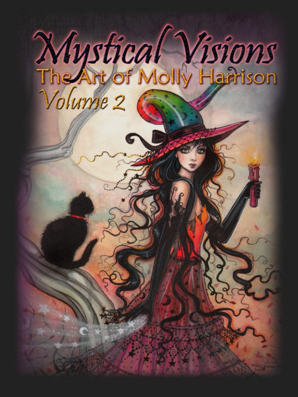 Mystical Visions Volume 2 - The Art of Molly Harrison: Full Color - Featuring a collection of Fairies of the Night, Witches, Halloween themes, tarot art, and Molly's Bohemian Fantasy