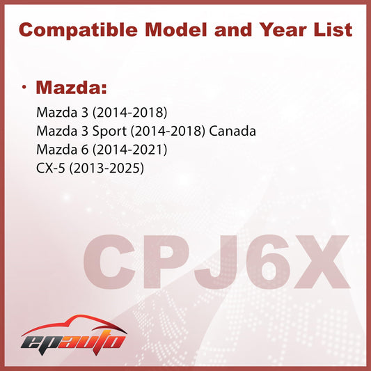 EPAuto CPJ6X (KD45-61-J6X) Cabin Air Filter includes Activated Carbon Replacement for Mazda 3 (2014-2018), Mazda 6 (2014-2021), CX-5 (2013-2025) 🍁 All In One Marketplace Canada