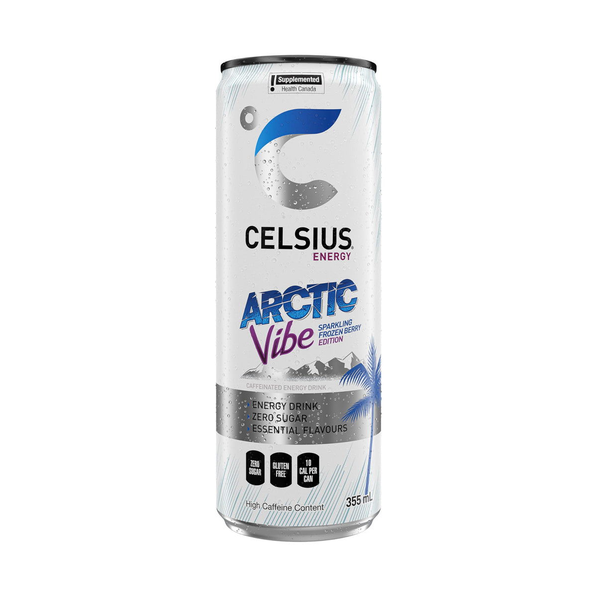 CELSIUS Sparkling Arctic Vibe, Zero Sugar Energy Drink, 355ml (Pack of 12) ๐ All In One Marketplace Canada