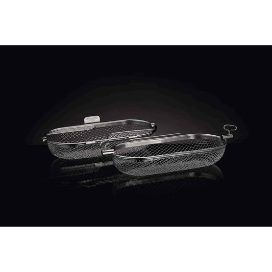 Napoleon Rotisserie Grill Basket Accessory in Stainless Steel - 64000 - Fits All Standard Spit Rods, Best for Even Cooking of Wings, Fries and Roasted Veggies 🍁 All In One Marketplace Canada