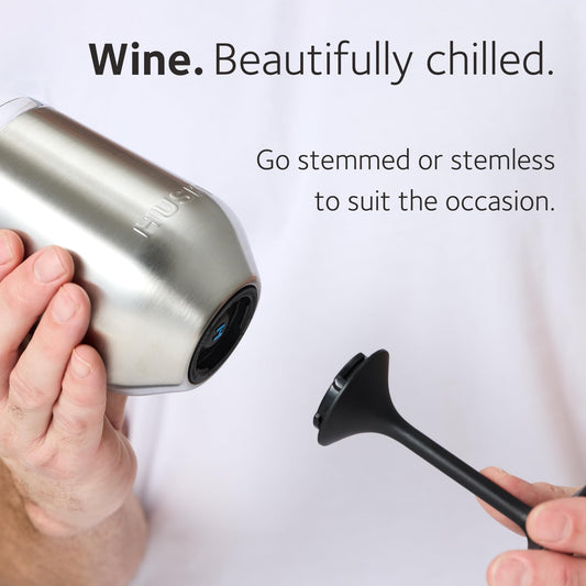 Huski Wine Tumbler 2.0 | New | Award-Winning Design with Detachable Stem | Premium Stainless Steel Wine Glass with Lid | Triple Insulated Tumbler | 355ml Capacity | Great Gift (Champagne) 🍁 All In One Marketplace Canada