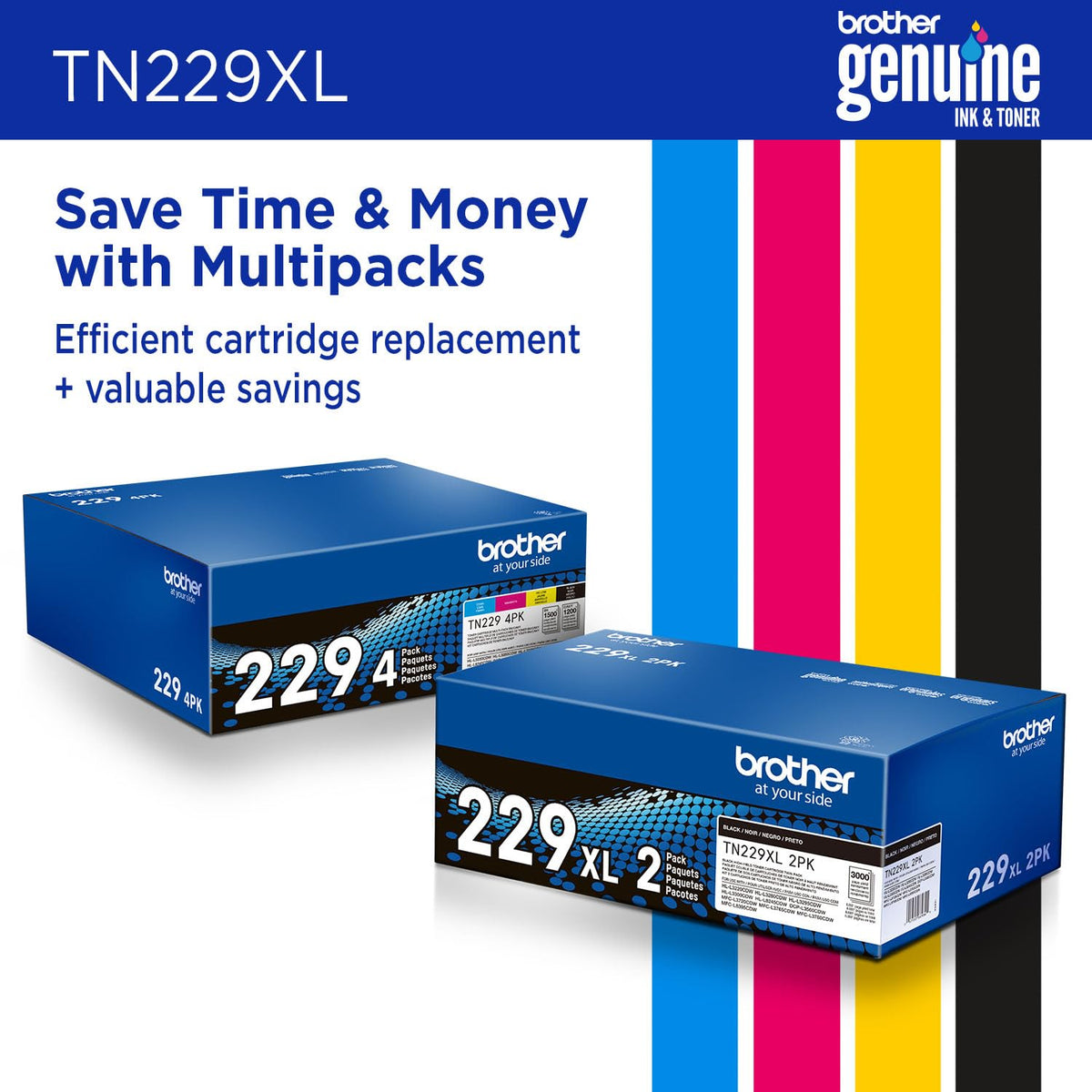 Brother Original TN229XLBK High-Yield Black Toner Cartridge, Higher Yield for Value, Toner Replacement cartridges, Toner for Brother Laser Printers HL-L3220CDW, HL-L3280CDW, MFC-L3720CDW, and More 🍁 All In One Marketplace Canada