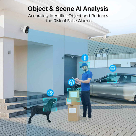 MaxiViz Wireless Camera Outdoor, Battery Powered Security Camera with 2K Color Night Vision, Outside Cameras with AI Motion Detection, 2-Way Talk, IP66 Weatherproof, SD/Cloud Storage, 2 Packs 🍁 All In One Marketplace Canada