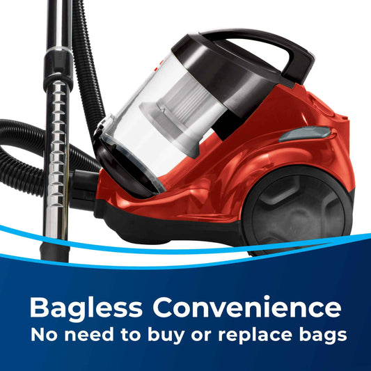 BISSELL Zing Bagless Canister Vacuum Cleaner for Hard Floor and Low-Pile Carpet, 3-Stage Filtration, Lightweight and Compact, Auto Cord Rewind, Combo Crevice Tool, 21565 🍁 All In One Marketplace Canada