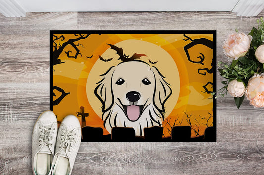 Caroline's Treasures BB1763JMAT Halloween Golden Retriever Door Mat, Indoor Rug or Outdoor Welcome Mat 24x36 Doormat, 24H X 36W, Multicolor